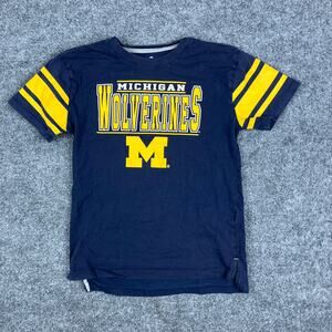 Gen2 T-Shirt Boys Size 10/12 Blue Michigan Wolverines Graphic NCAA Fan